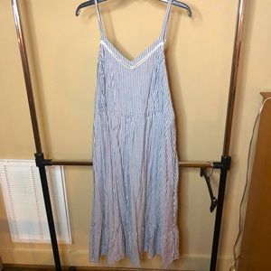Blue and White Pinstripe Old Navy Sundress